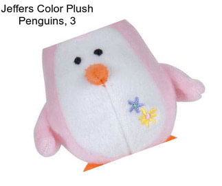 Jeffers Color Plush Penguins, 3\