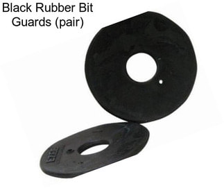 Black Rubber Bit Guards (pair)