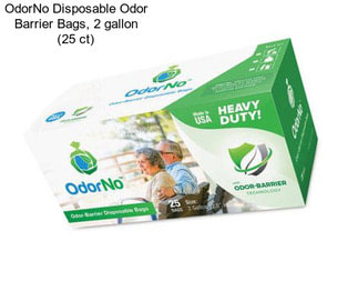 OdorNo Disposable Odor Barrier Bags, 2 gallon (25 ct)