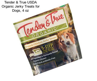 Tender & True USDA Organic Jerky Treats for Dogs, 4 oz