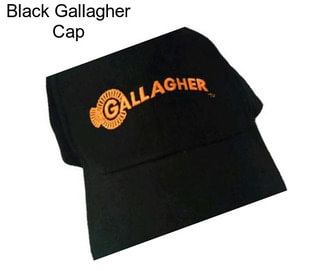 Black Gallagher Cap