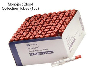 Monoject Blood Collection Tubes (100)