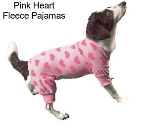 Pink Heart Fleece Pajamas