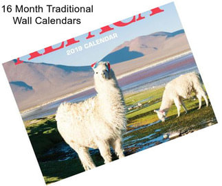 16 Month Traditional Wall Calendars