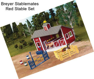 Breyer Stablemates Red Stable Set