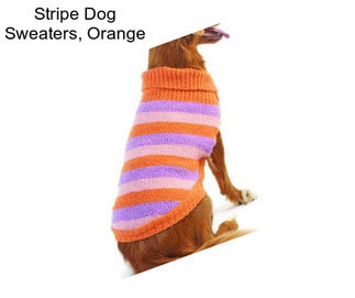 Stripe Dog Sweaters, Orange