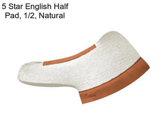 5 Star English Half Pad, 1/2\