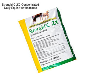 Strongid C 2X  Concentrated Daily Equine Anthelmintic