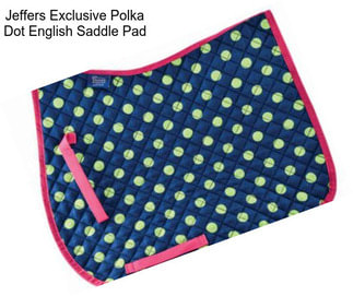 Jeffers Exclusive Polka Dot English Saddle Pad