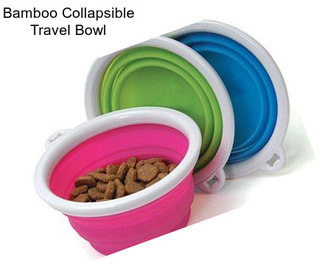 Bamboo Collapsible Travel Bowl