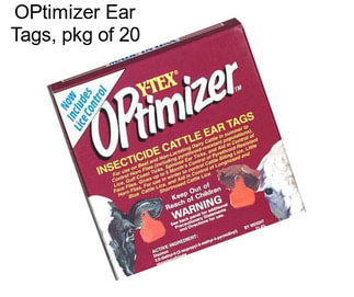 OPtimizer Ear Tags, pkg of 20