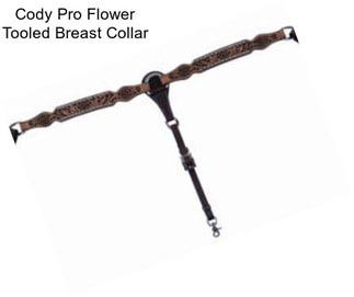 Cody Pro Flower Tooled Breast Collar