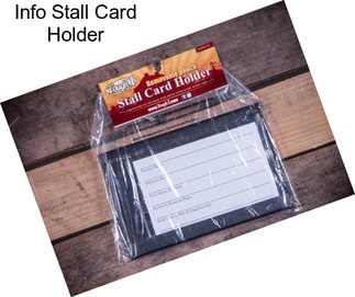 Info Stall Card Holder