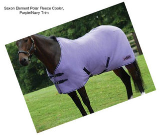 Saxon Element Polar Fleece Cooler, Purple/Navy Trim