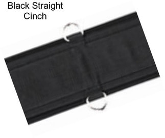 Black Straight Cinch