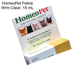 HomeoPet Feline Wrm Clear, 15 mL