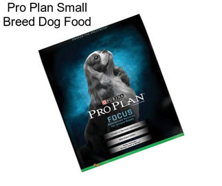 Pro Plan Small Breed Dog Food