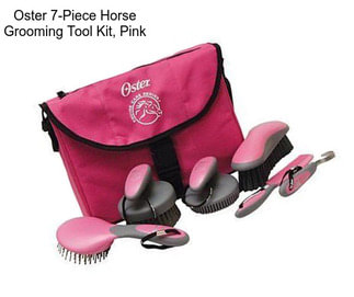 Oster 7-Piece Horse Grooming Tool Kit, Pink