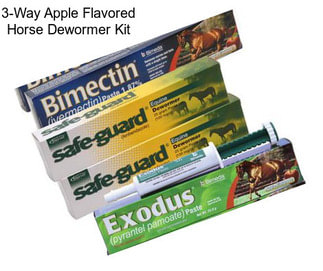 3-Way Apple Flavored Horse Dewormer Kit