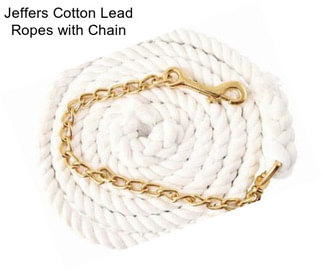 Jeffers Cotton Lead Ropes with Chain