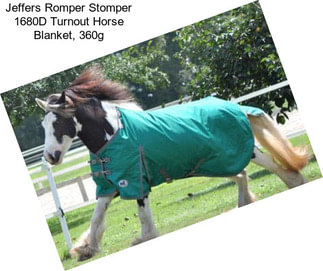 Jeffers Romper Stomper 1680D Turnout Horse Blanket, 360g