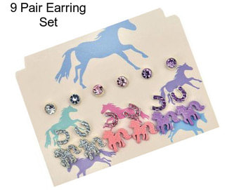 9 Pair Earring Set