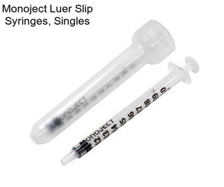 Monoject Luer Slip Syringes, Singles