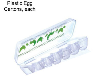 Plastic Egg Cartons, each