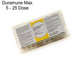 Duramune Max 5 - 25 Dose