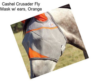 Cashel Crusader Fly Mask w/ ears, Orange