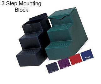3 Step Mounting Block