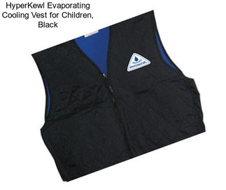 HyperKewl Evaporating Cooling Vest for Children, Black