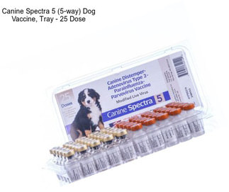 Canine Spectra 5 (5-way) Dog Vaccine, Tray - 25 Dose