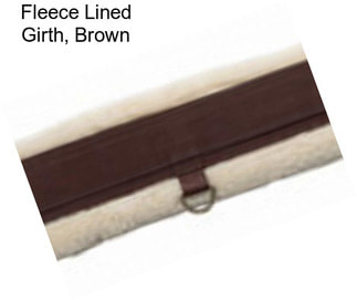 Fleece Lined Girth, Brown