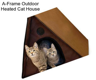 A-Frame Outdoor Heated Cat House