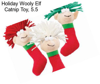 Holiday Wooly Elf Catnip Toy, 5.5\