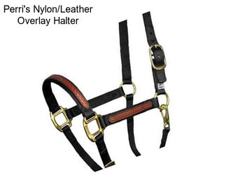 Perri\'s Nylon/Leather Overlay Halter