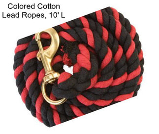 Colored Cotton Lead Ropes, 10\' L