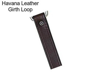 Havana Leather Girth Loop