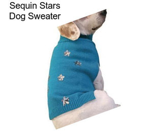 Sequin Stars Dog Sweater