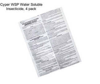 Cyper WSP Water Soluble Insecticide, 4 pack