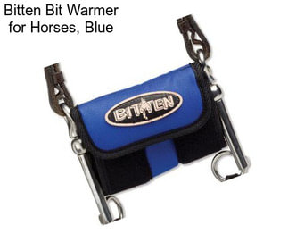 Bitten Bit Warmer for Horses, Blue