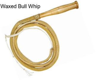 Waxed Bull Whip