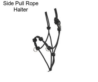 Side Pull Rope Halter