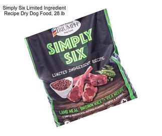 Simply Six Limited Ingredient Recipe Dry Dog Food, 28 lb