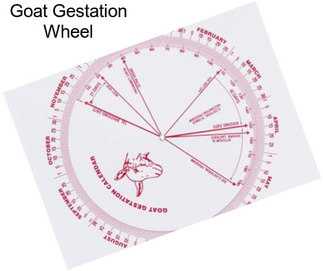 Goat Gestation Wheel