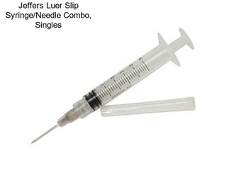 Jeffers Luer Slip Syringe/Needle Combo, Singles