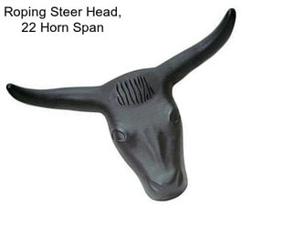 Roping Steer Head, 22\