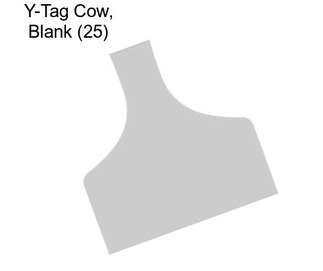 Y-Tag Cow, Blank (25)