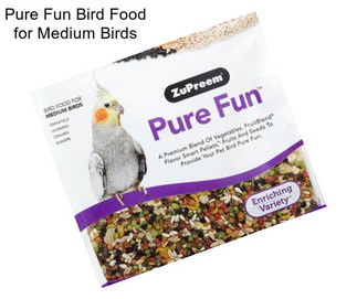 Pure Fun Bird Food for Medium Birds